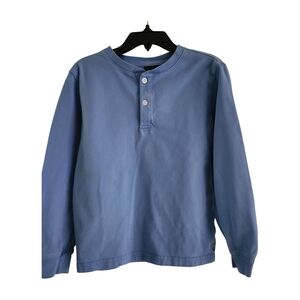 Blue Henley Jersey Boys Size 6 Janie and Jack Top Long Sleeves